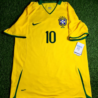 Ronaldinho Nike Brazil 2008 Soccer Jersey Shirt BNWT M SKU# 258949-703