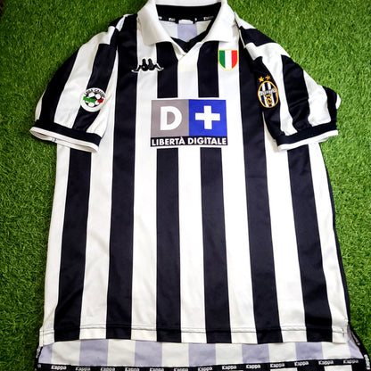 Zidane Juventus 1998 1999 Home Kappa Soccer Jersey Shirt XL
