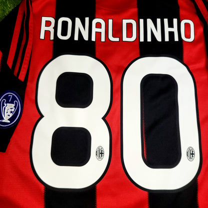 Ronaldinho AC Milan Adidas 2010 2011 Home Soccer Jersey Shirt L SKU# P96288