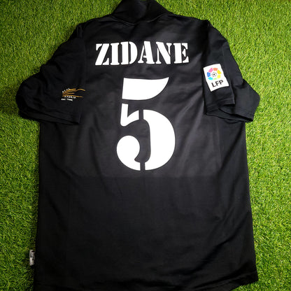 Zidane Real Madrid DEBUT CENTENARY SEASON 2001 2002 Away Soccer Jersey Shirt M SKU# 156651