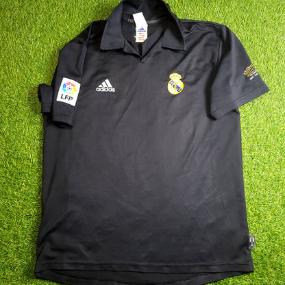 Zidane Real Madrid DEBUT CENTENARY SEASON 2001 2002 Away Soccer Jersey Shirt M SKU# 156651
