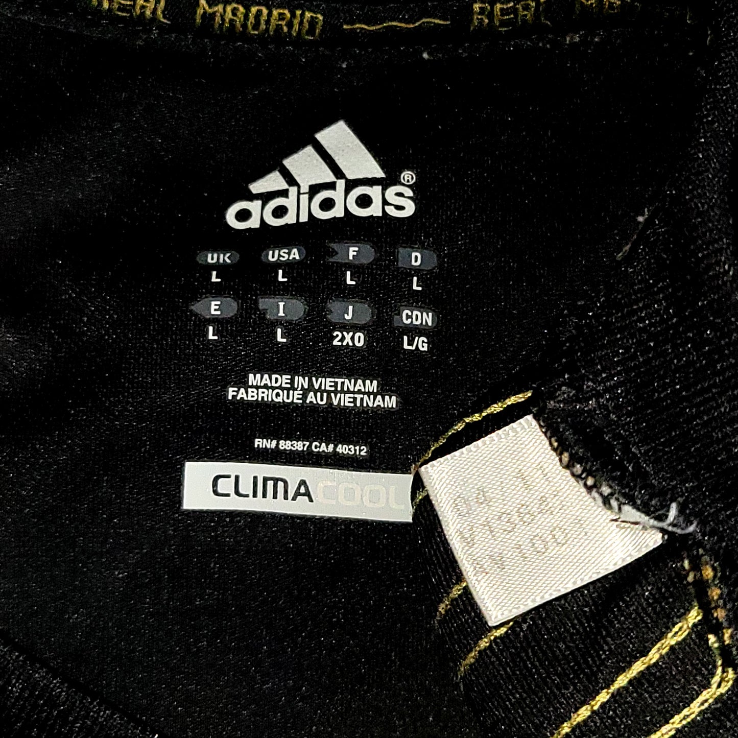 Cristiano Ronaldo Real Madrid 2011 2012 Away Soccer Jersey Shirt L SKU# V13642