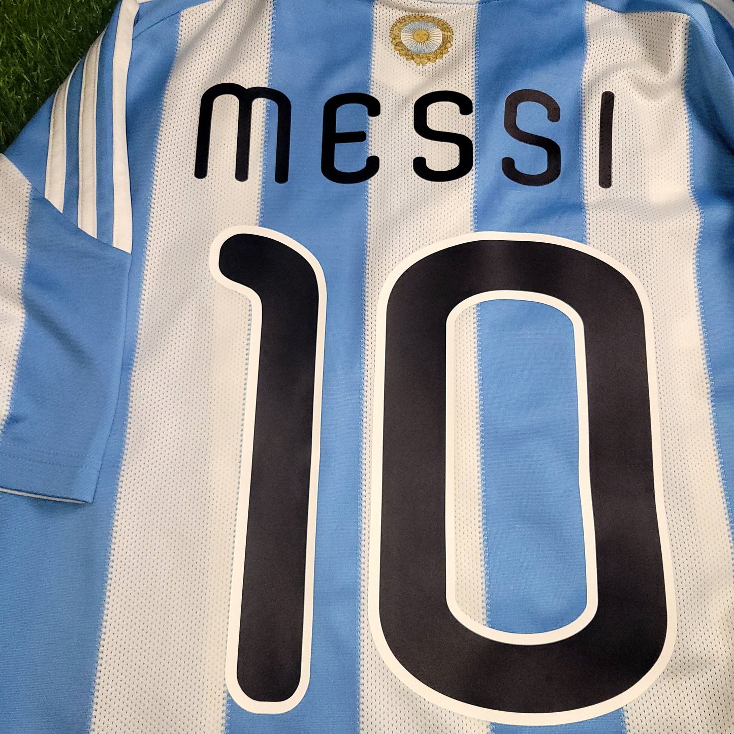 Messi Argentina 2010 WORLD CUP Home Soccer Jersey Shirt M SKU# P79919