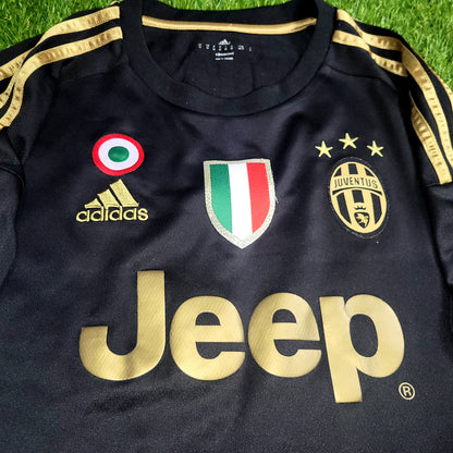 Morata Juventus 2015 2016 Third UEFA Soccer Jersey Shirt M SKU# S12849