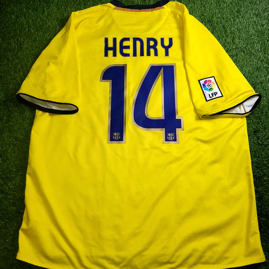Henry Barcelona TREBLE SEASON 2008 2009 Away Soccer Jersey Shirt XL SKU# 286787-760