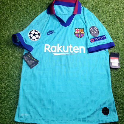 Messi Barcelona 2019 2020 UEFA PLAYER ISSUE Third Soccer Jersey Shirt BNWT L SKU# AR9343-310