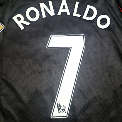Cristiano Ronaldo Nike Manchester United 2007 2008 Away Soccer Jersey Shirt L SKU# 238347-010