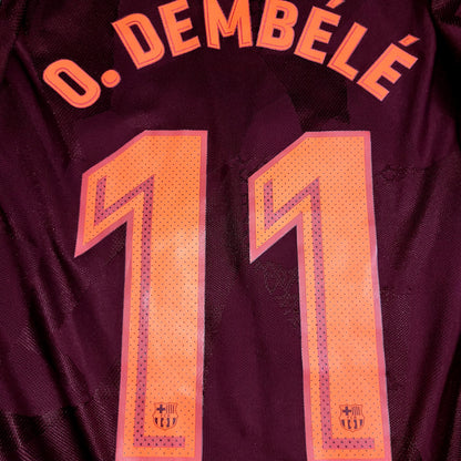 Dembele Barcelona 2017 2018 Third UEFA PLAYER ISSUE Soccer Jersey Shirt M SKU# 847188-683
