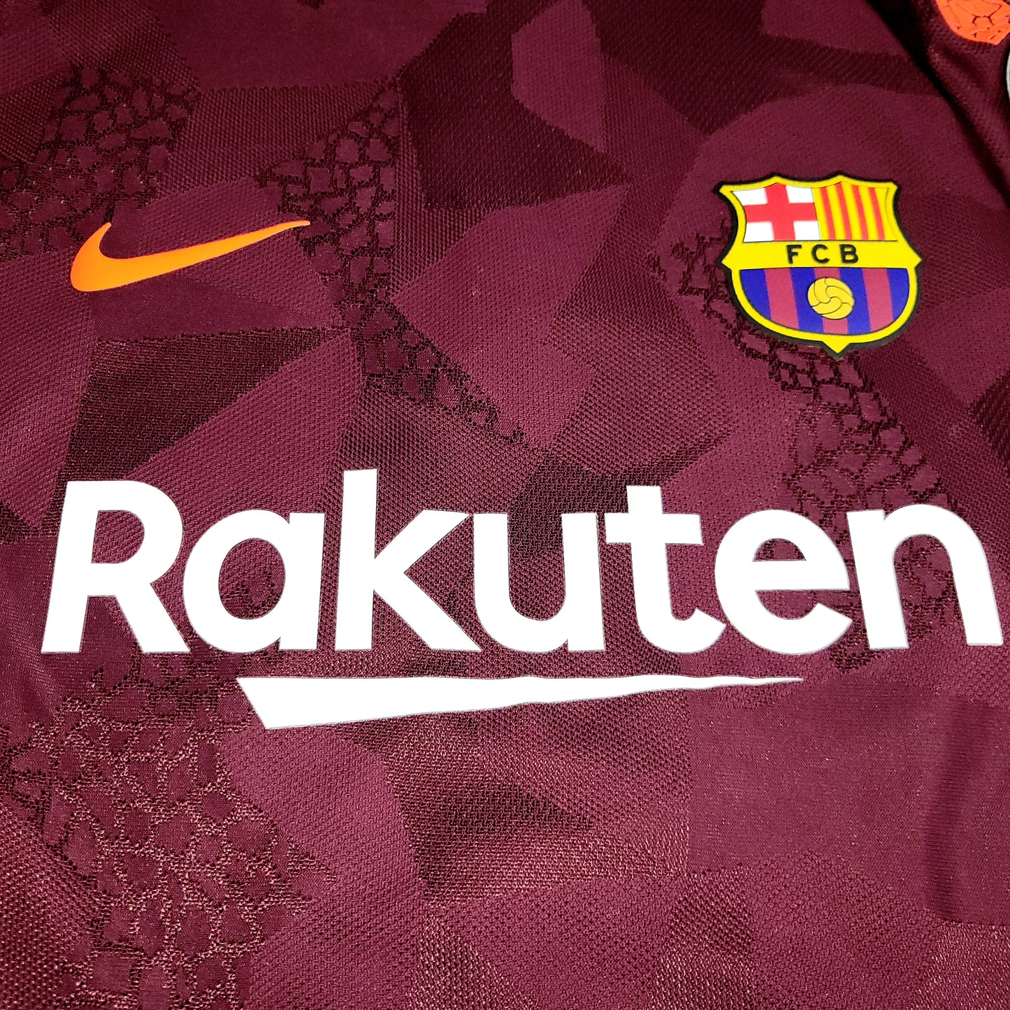 Dembele Barcelona 2017 2018 Third UEFA PLAYER ISSUE Soccer Jersey Shirt M SKU# 847188-683
