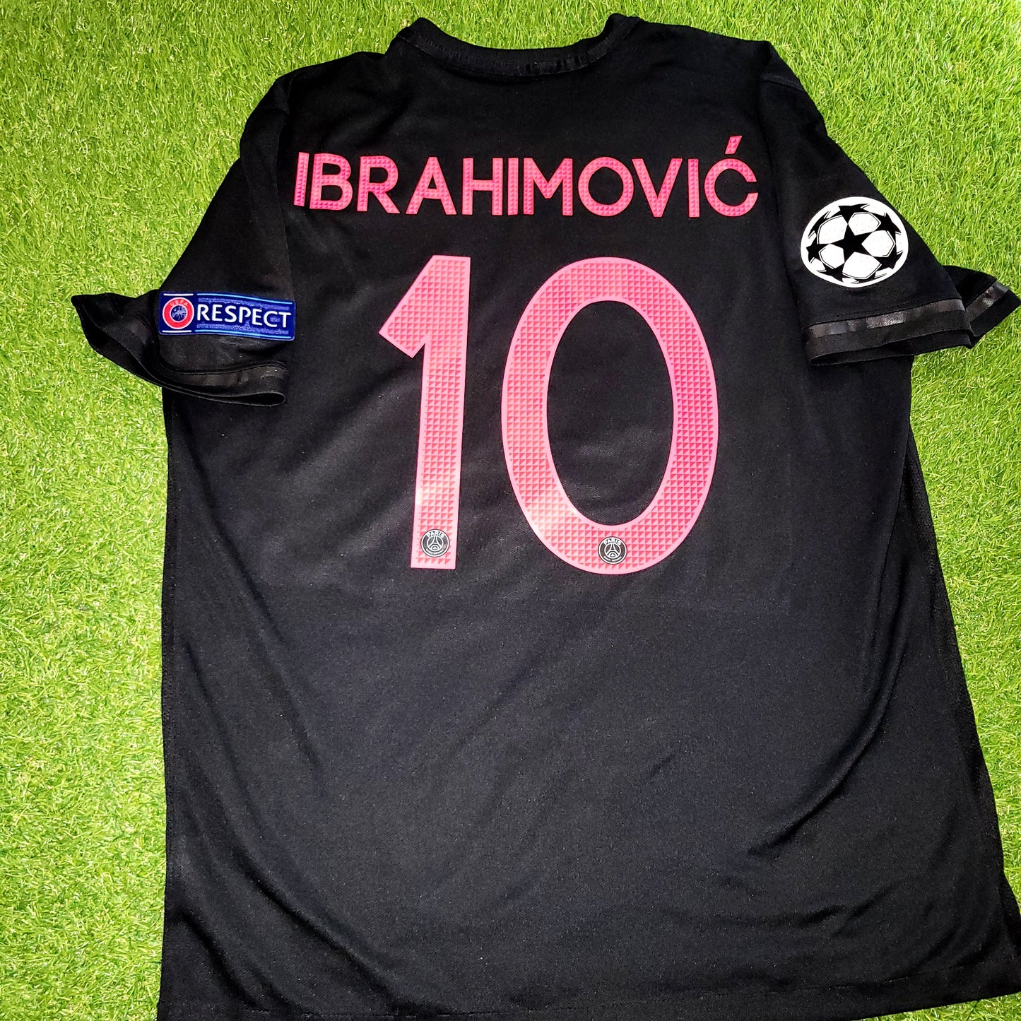 Ibrahimovic PSG Paris Saint Germain 2015 2016 Third UEFA Soccer Jersey XL SKU# 658901-011