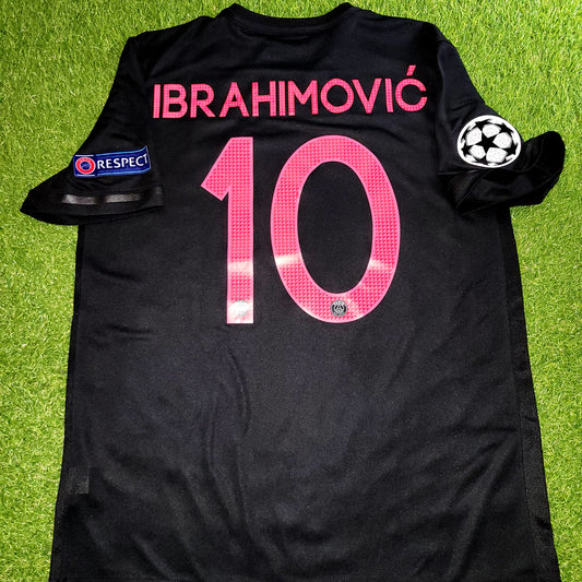 Ibrahimovic PSG Paris Saint Germain 2015 2016 Third UEFA Soccer Jersey L SKU# 658901-011 )