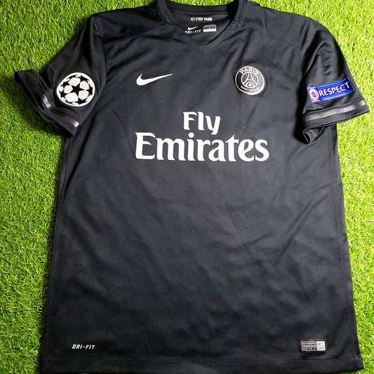 Ibrahimovic PSG Paris Saint Germain 2015 2016 Third UEFA Soccer Jersey L SKU# 658901-011 )
