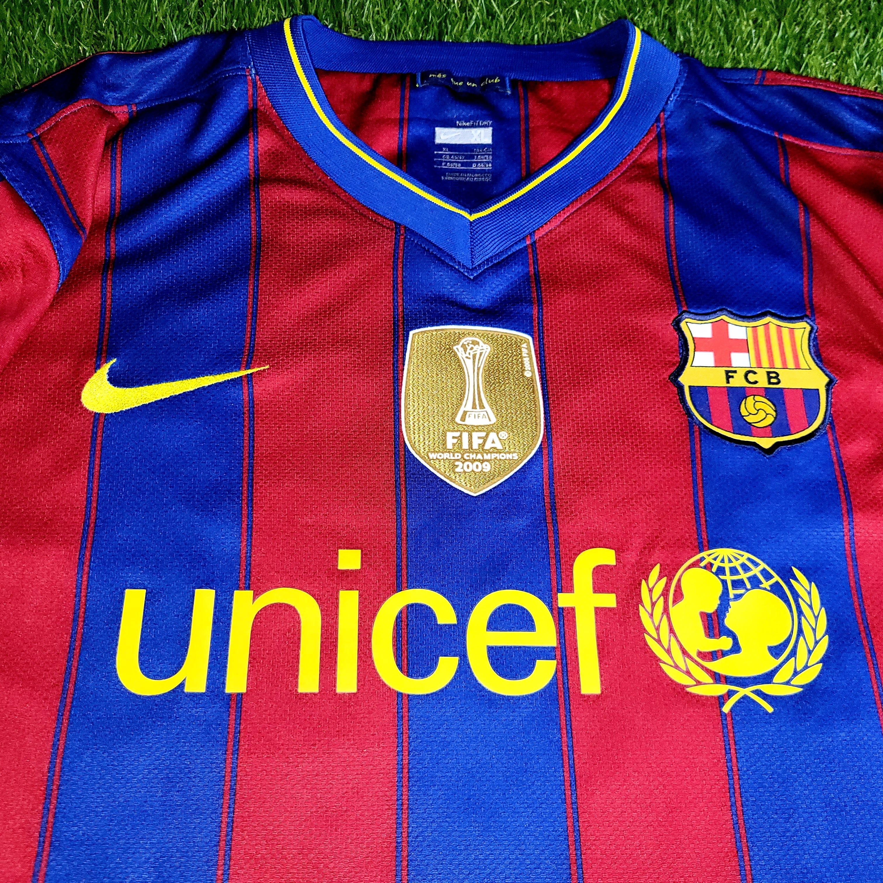 Messi Barcelona 2009 2010 Home Soccer Jersey XL SKU# 343808-496