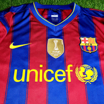 Messi Barcelona 2009 2010 Home Soccer Jersey XL SKU# 343808-496