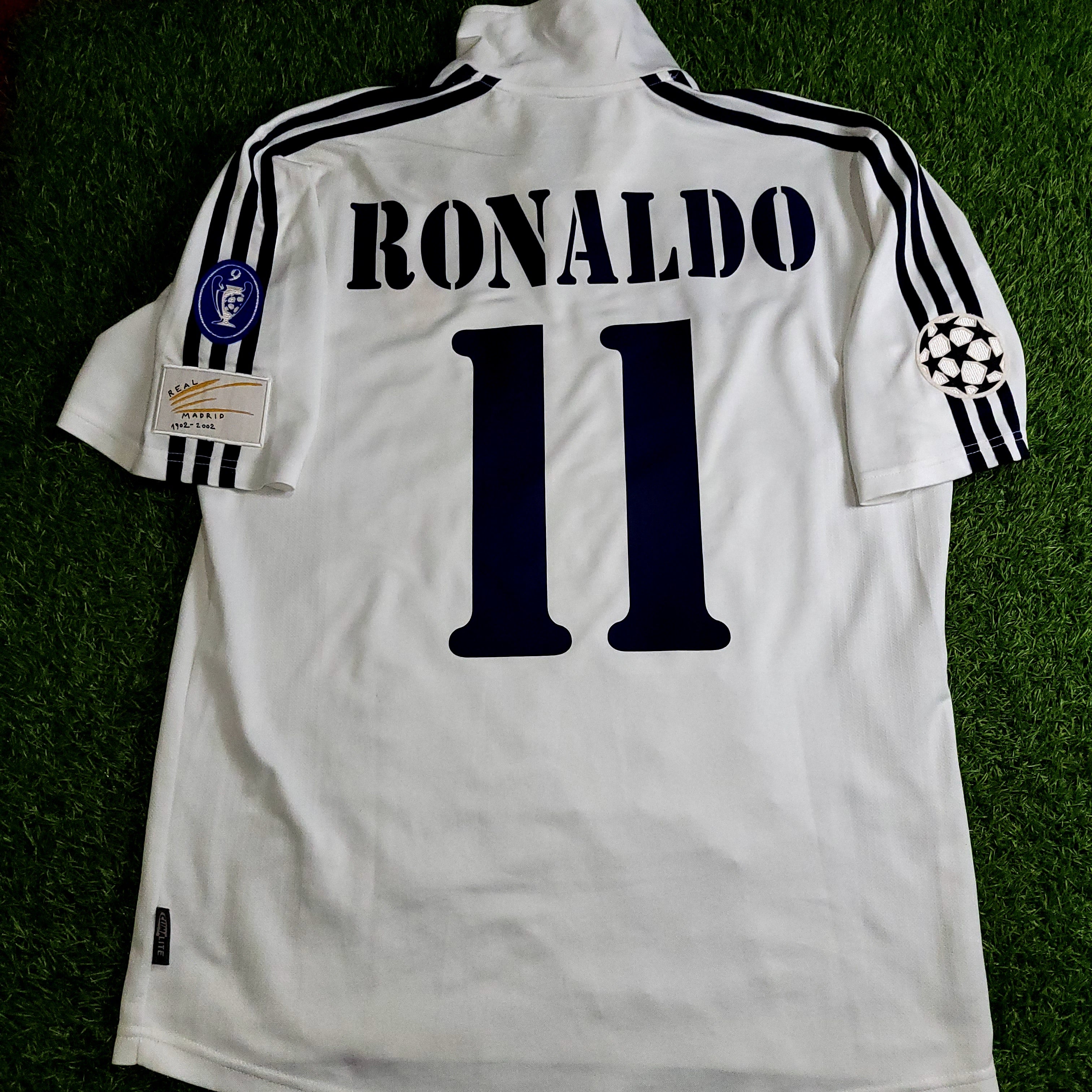 Ronaldo Real Madrid UEFA CENTENARY DEBUT 2002 2003 Soccer Jersey M