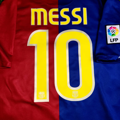 Messi Barcelona TREBLE SEASON 2008 2009 Soccer Jersey M SKU# 286784-655
