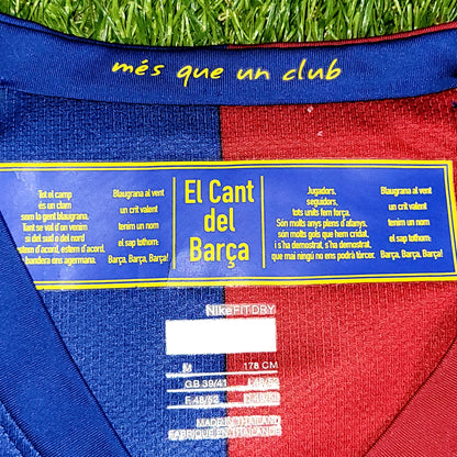 Messi Barcelona TREBLE SEASON 2008 2009 Soccer Jersey M SKU# 286784-655