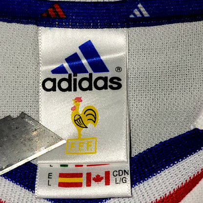 Zidane France 2000 EURO CUP Away Soccer Jersey L SKU# 647189