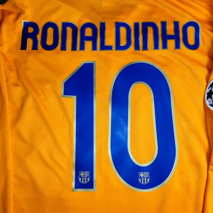 Ronaldinho Barcelona 2007 2008 Third Long Sleeve Soccer Jersey XL SKU# 244795-818