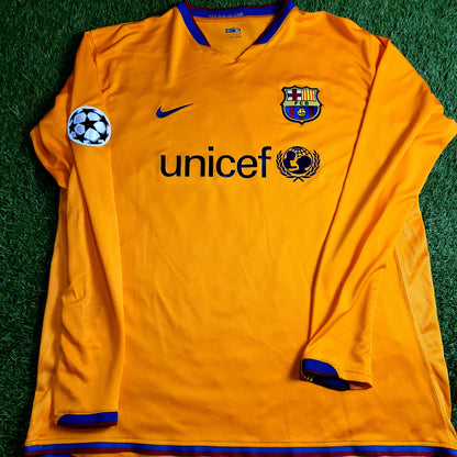 Ronaldinho Barcelona 2007 2008 Third Long Sleeve Soccer Jersey XL SKU# 244795-818