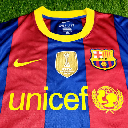Messi Barcelona 2010 2011 Home Soccer Jersey M SKU# 382354-488