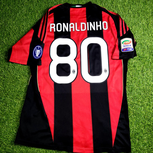 Ronaldinho AC Milan Adidas 2010 2011 Home Soccer Jersey M SKU# P96288