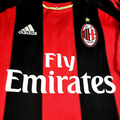Ronaldinho AC Milan Adidas 2010 2011 Home Soccer Jersey M SKU# P96288