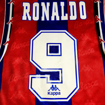 Ronaldo Kappa Barcelona 1996 1997 Home Soccer Jersey XL