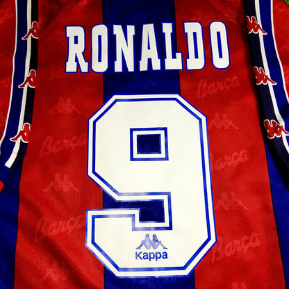 Ronaldo Kappa Barcelona 1996 1997 Home Soccer Jersey L