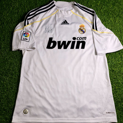 Cristiano Ronaldo Real Madrid 2009 2010 DEBUT Home Soccer Jersey L SKU# E84352