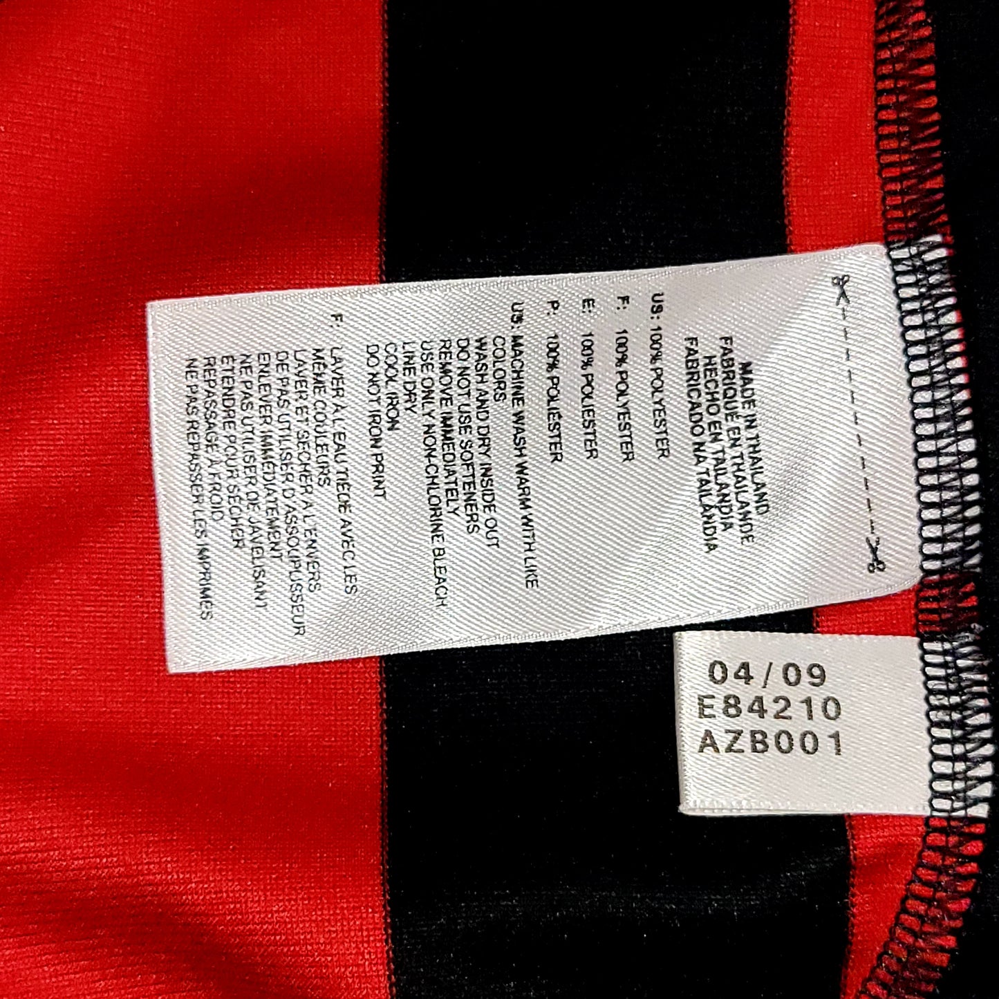 Maldini AC Milan 2009 2010 FAREWELL MATCH Soccer Jersey XL SKU# E84210
