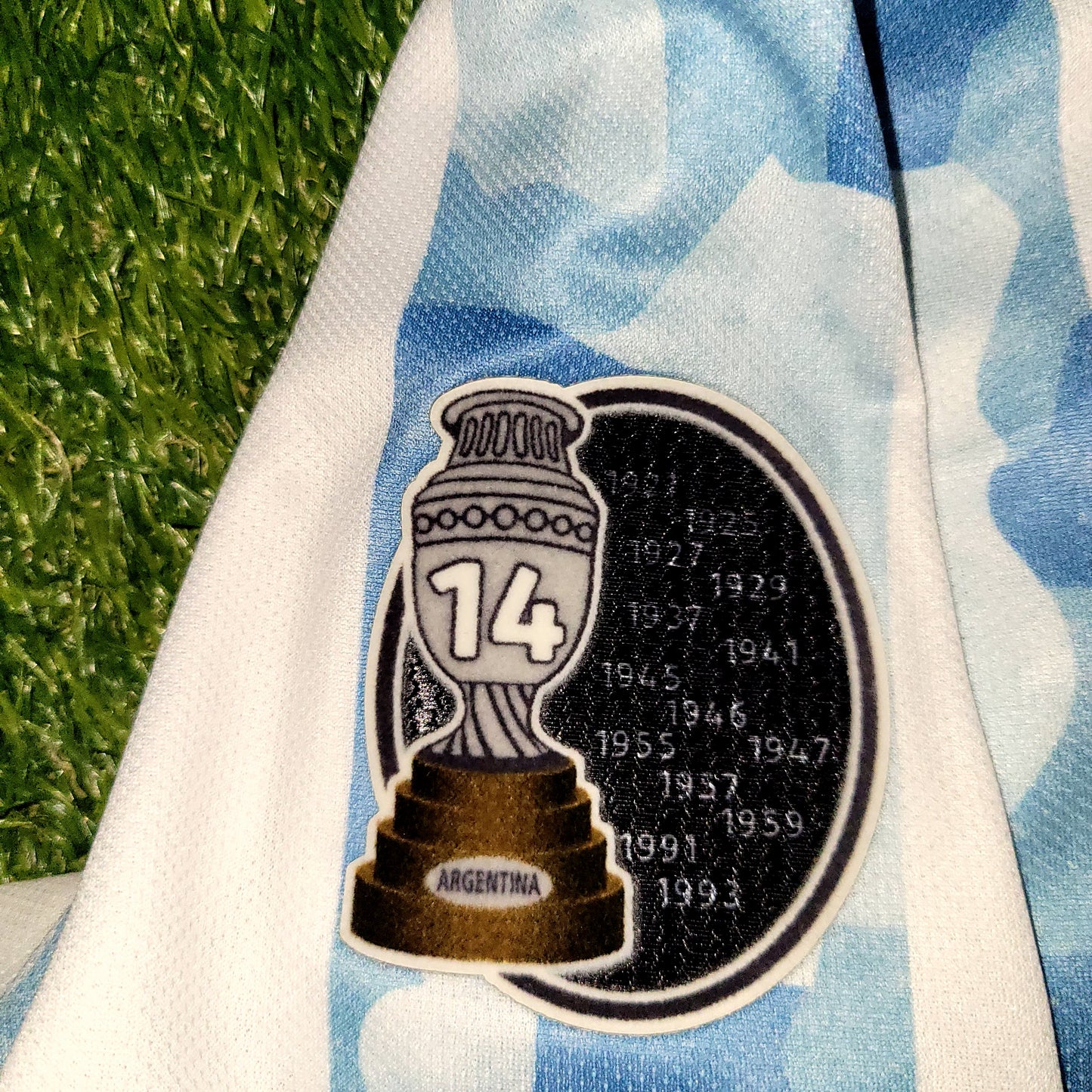 Messi Argentina 2020 2021 2022 COPA AMERICA FINAL Soccer Jersey L SKU# FS6565