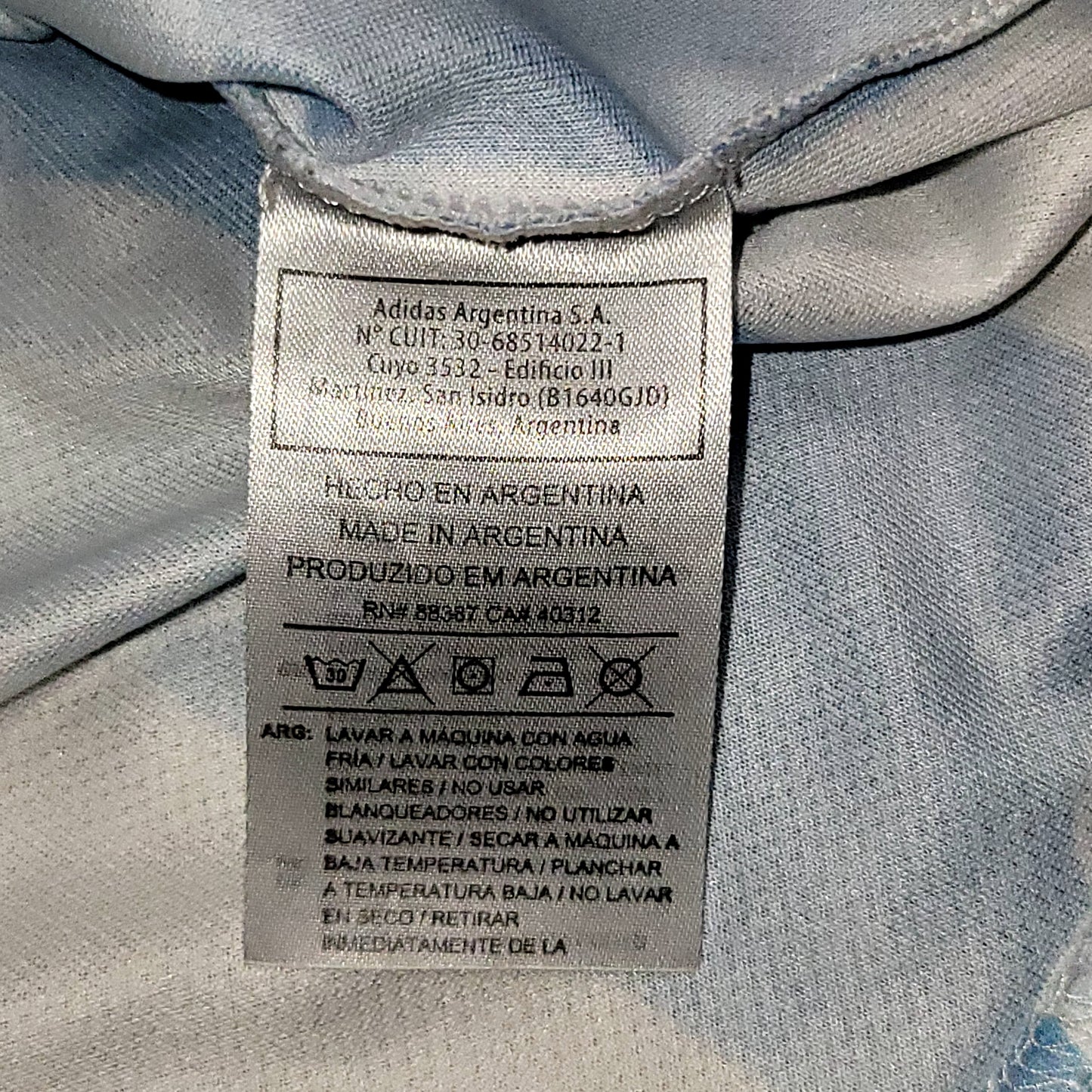 Messi Argentina 2020 2021 2022 COPA AMERICA FINAL Soccer Jersey L SKU# FS6565