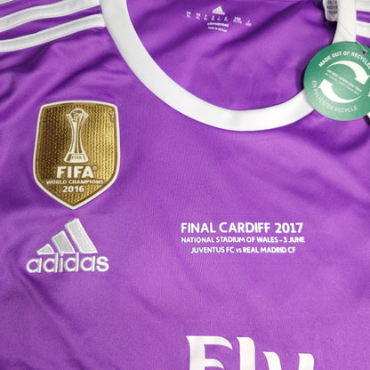 Cristiano Ronaldo Real Madrid 2016 2017 UEFA FINAL Purple Away Soccer Jersey BNWT XL SKU# AI5158