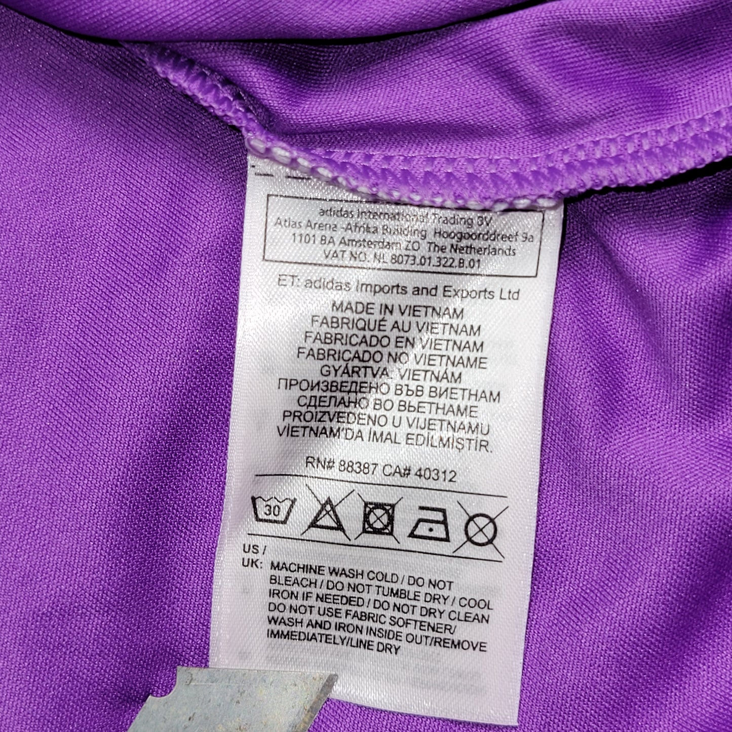 Cristiano Ronaldo Real Madrid 2016 2017 UEFA FINAL Purple Away Soccer Jersey BNWT XL SKU# AI5158