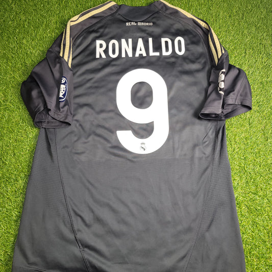 Cristiano Ronaldo Real Madrid 2009 2010 DEBUT SEASON Third Soccer Jersey L SKU# E84329