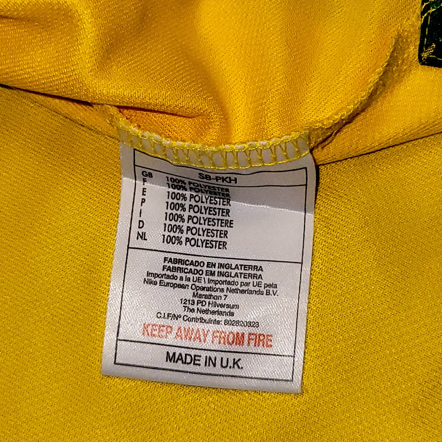 Ronaldo Brazil 1998 WORLD CUP Nike Home Soccer Jersey XL