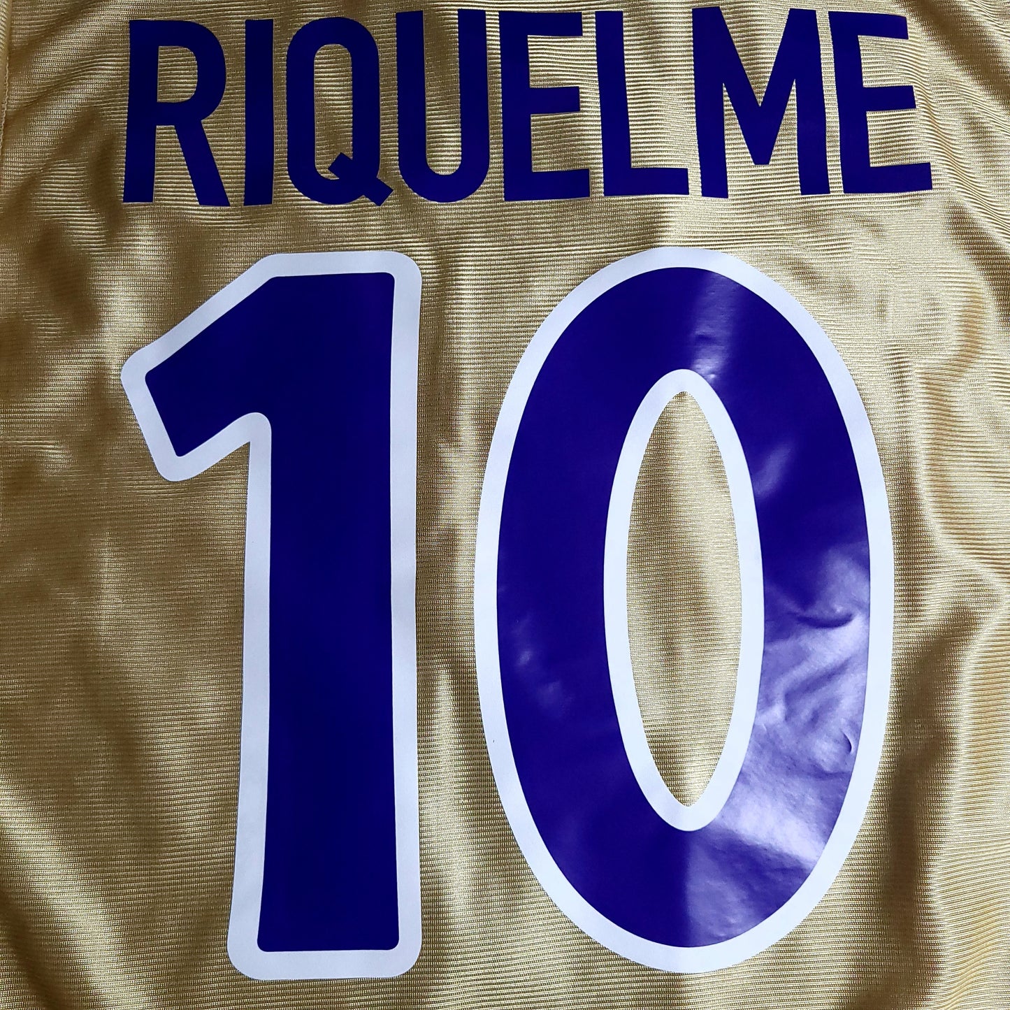 Riquelme Barcelona 2002 2003 UEFA DEBUT Soccer Third Jersey XL