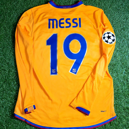 Messi Barcelona 2007 2008 Third Long Sleeve Soccer Jersey M SKU# 244795-818