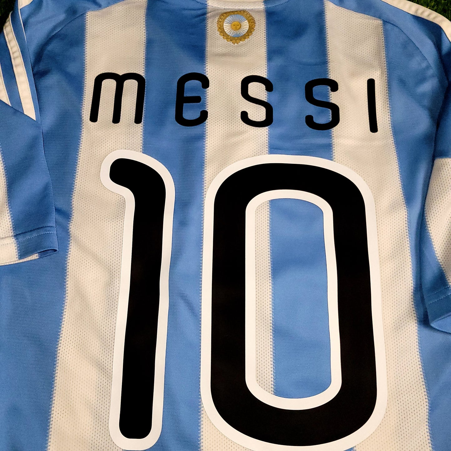 Messi Argentina 2010 WORLD CUP Home Soccer Jersey M SKU# P79919