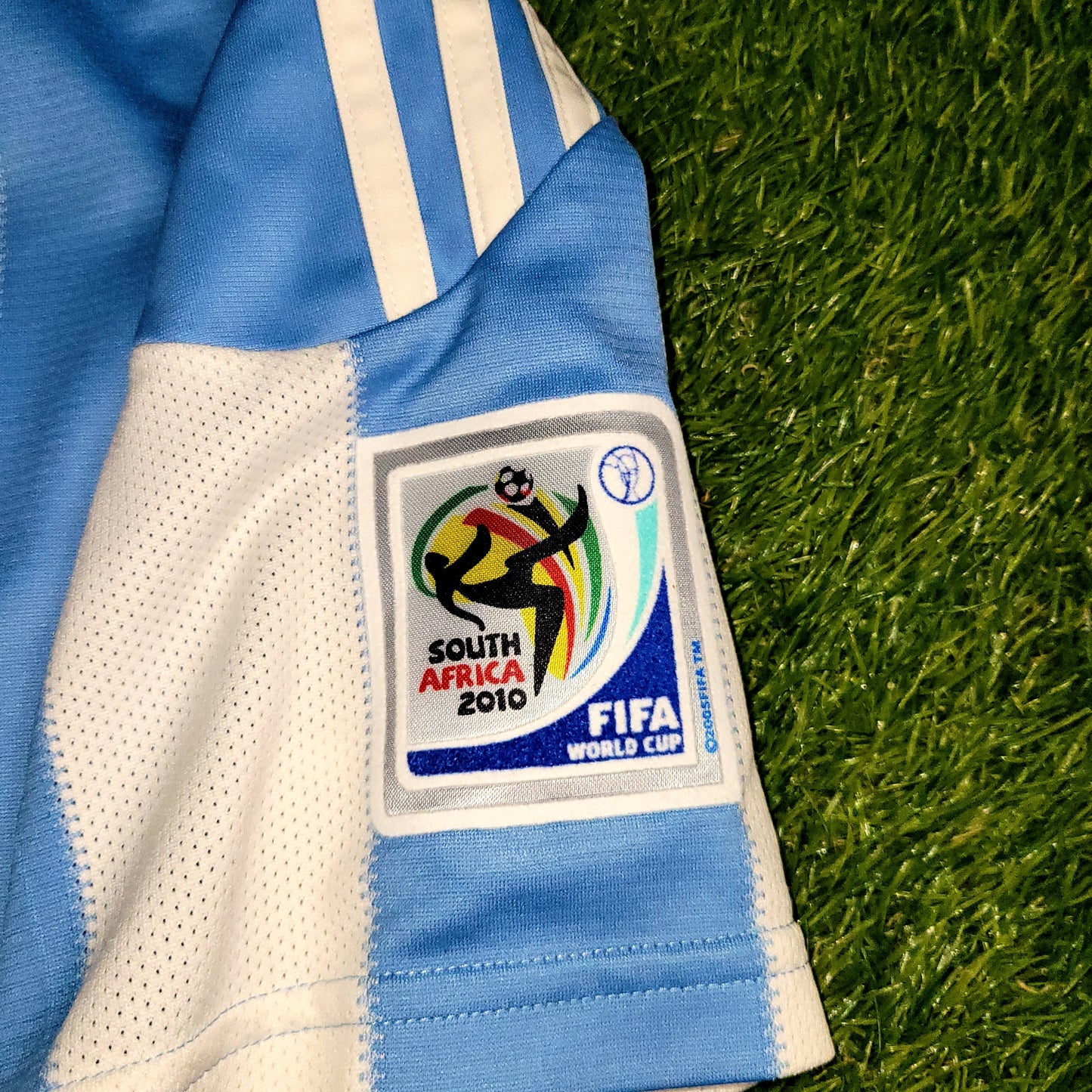 Messi Argentina 2010 WORLD CUP Home Soccer Jersey M SKU# P79919