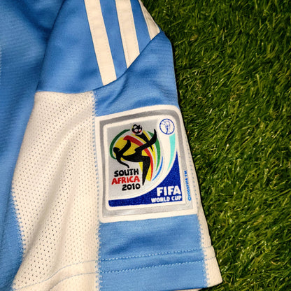 Messi Argentina 2010 WORLD CUP Home Soccer Jersey M SKU# P79919