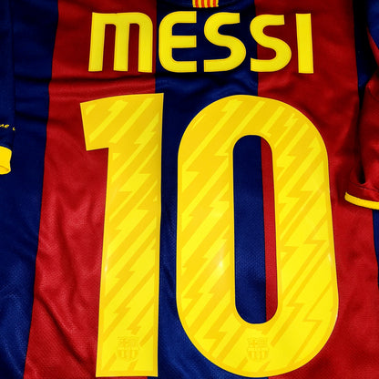 Messi Barcelona 2010 2011 Home Soccer Jersey M SKU# 382354-488