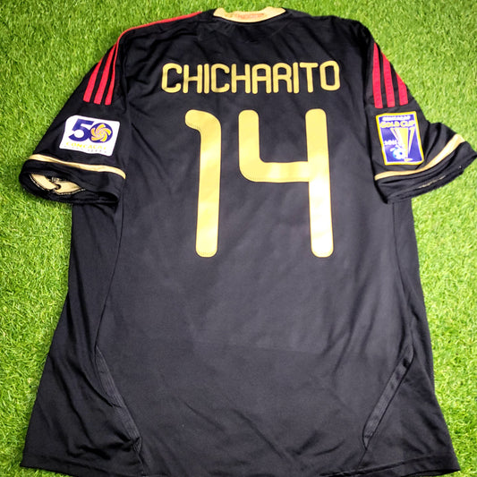 Chicharito Mexico 2011 GOLD CUP FINAL Soccer Away Jersey L SKU# V31526