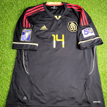 Chicharito Mexico 2011 GOLD CUP FINAL Soccer Away Jersey L SKU# V31526