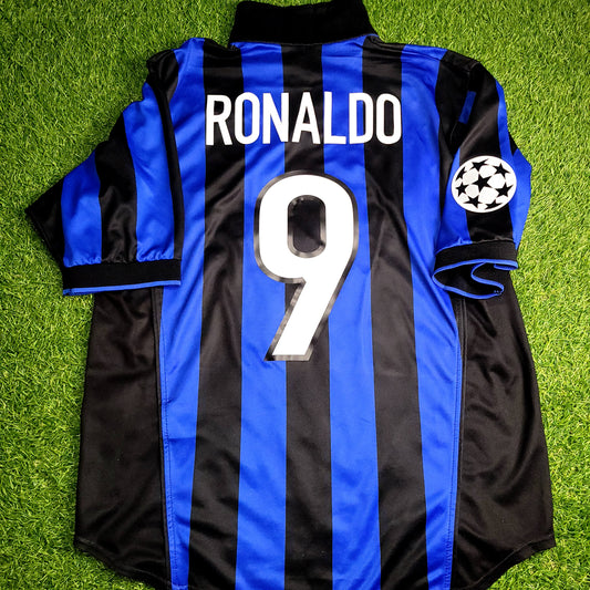 Ronaldo Inter Milan Nike 1998 1999 UEFA Soccer Jersey M