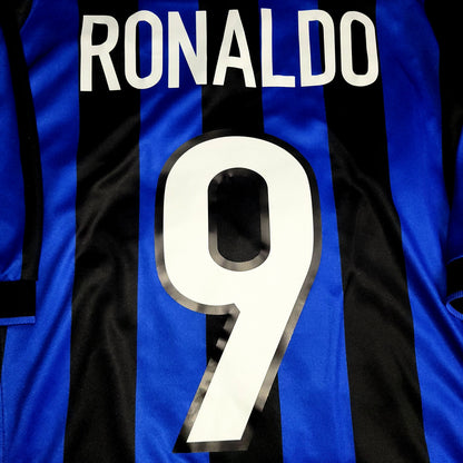 Ronaldo Inter Milan Nike 1998 1999 UEFA Soccer Jersey M - ForeverSoccerJerseys