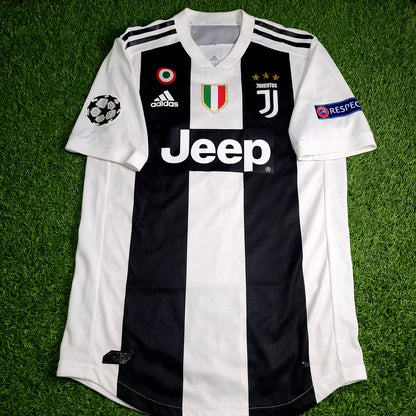 Cristiano Ronaldo Juventus 2018 2019 DEBUT UEFA PLAYER ISSUE Soccer Jersey M SKU# CF3493