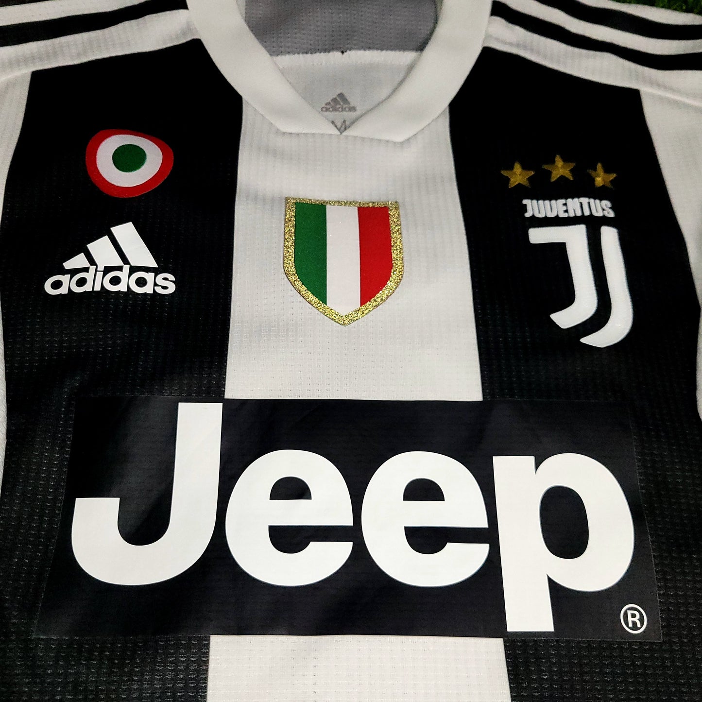 Cristiano Ronaldo Juventus 2018 2019 DEBUT UEFA PLAYER ISSUE Soccer Jersey M SKU# CF3493