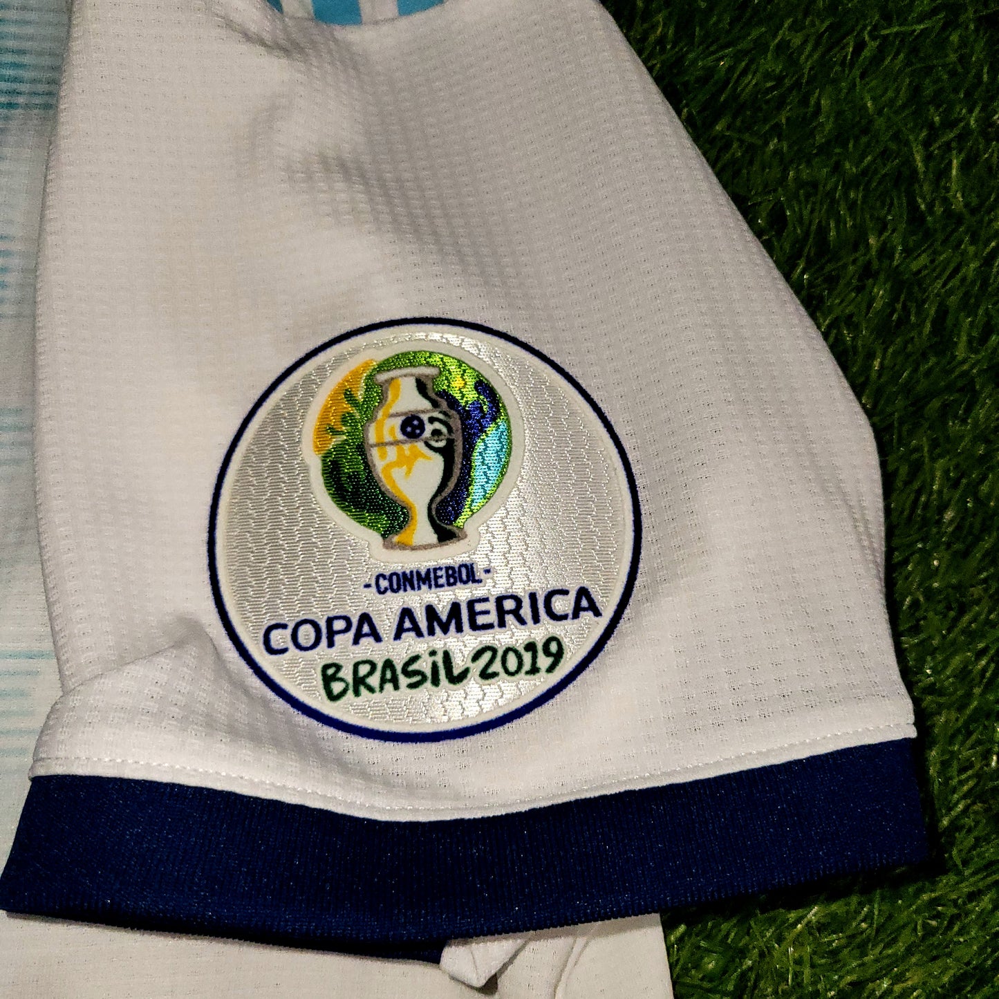 Messi Argentina 2019 COPA AMERICA PLAYER ISSUE Soccer Jersey L SKU# DP0225